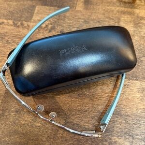 Furla Vintage blue frame Sunglasses with Case